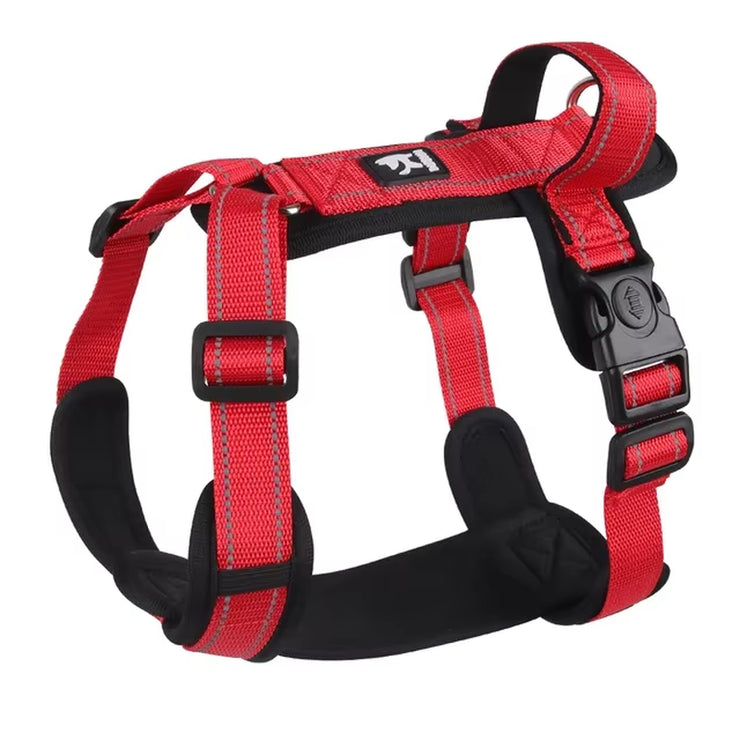 Ultimate Anti-Escape Dog Harness with Handle - Reflective Nylon Vest for Small to Medium Dogs, Perfect for French Bulldogs and Walking Adventures