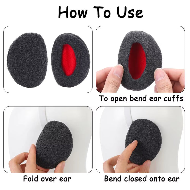 Ultimate Comfort: Unisex Winter Fleece Ear Warmers - Soft, Thick, and Windproof Earmuffs for Men, Women, and Kids
