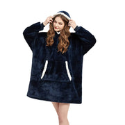 Cozy Up This Winter with Our Ultra Plush Sherpa Hoodie Blanket - Available in Pink, Grey, Wine, and Blue!