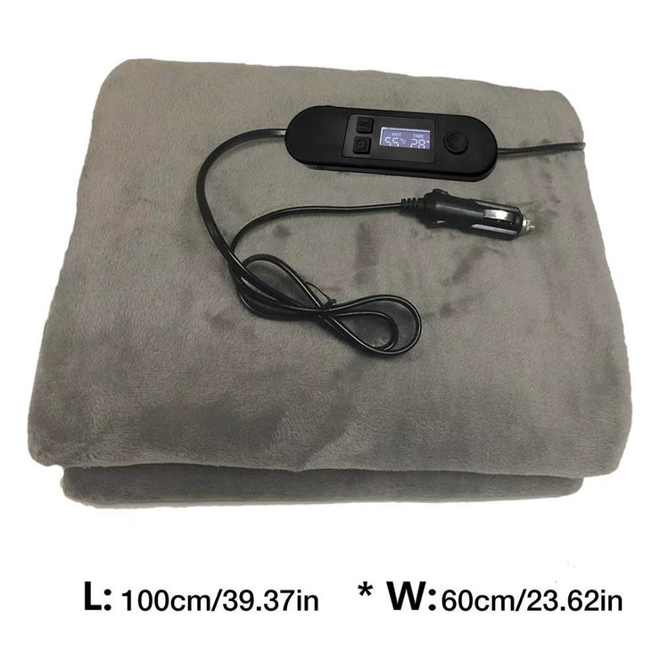 Stay Cozy on the Road: 12V Electric Heated Car Blanket with Smart Temperature Control