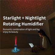 Air Humidifier Portable Humidifier with Rotating Mist & Starry Light USB Car Humidifier Smart Humidifier for Home Office Travel