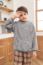 Cozy and Stylish Sherpa Hoodies for Boys and Girls - Perfect Fleece Pullover Outfits for Kids