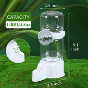 Pet Bird Automatic Water Dispenser,Bird Cage Hanging Drinking Device,Automatic Parrot Water Feeder,Budgies, Birds, Love Birds, Canary Drinking Fountains. (White, 1 PCS)