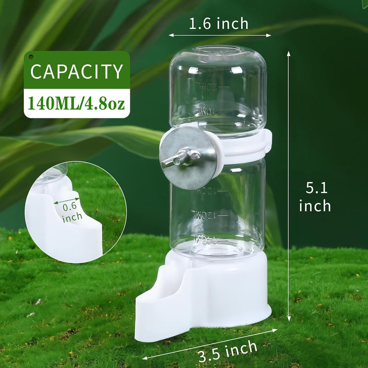 Pet Bird Automatic Water Dispenser,Bird Cage Hanging Drinking Device,Automatic Parrot Water Feeder,Budgies, Birds, Love Birds, Canary Drinking Fountains. (White, 1 PCS)