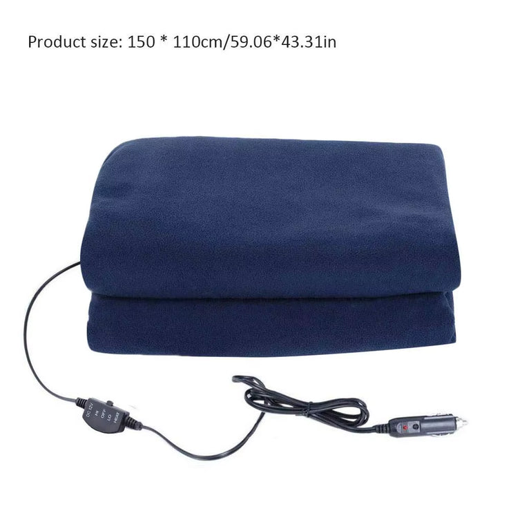 Stay Cozy on the Road: 12V Electric Heated Car Blanket with Smart Temperature Control