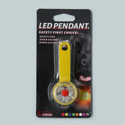 Illuminate Your Dog's Safety with Our Waterproof USB Rechargeable LED Flashing Light Pendant - Perfect for Night Walks and Outdoor Adventures!