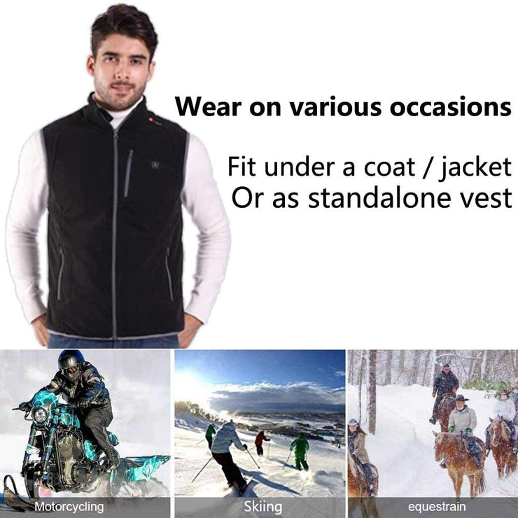 Stay Warm in Style with the Prosmart Lightweight Heated Vest - Polar Fleece Comfort and USB Rechargeable Power