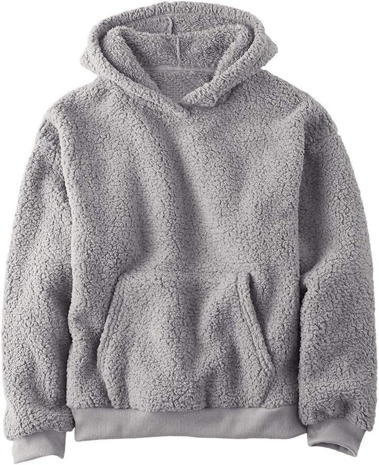 Cozy and Stylish Sherpa Hoodies for Boys and Girls - Perfect Fleece Pullover Outfits for Kids