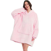 Cozy Up This Winter with Our Ultra Plush Sherpa Hoodie Blanket - Available in Pink, Grey, Wine, and Blue!