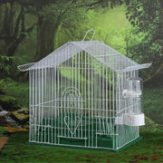 Pet Bird Automatic Water Dispenser,Bird Cage Hanging Drinking Device,Automatic Parrot Water Feeder,Budgies, Birds, Love Birds, Canary Drinking Fountains. (White, 1 PCS)