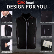 Stay Warm in Style with the Prosmart Lightweight Heated Vest - Polar Fleece Comfort and USB Rechargeable Power