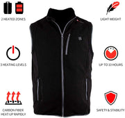 Stay Warm in Style with the Prosmart Lightweight Heated Vest - Polar Fleece Comfort and USB Rechargeable Power