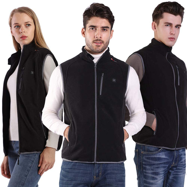 Stay Warm in Style with the Prosmart Lightweight Heated Vest - Polar Fleece Comfort and USB Rechargeable Power