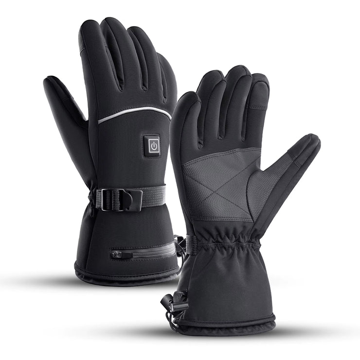 Stay Warm and Comfortable This Winter with Our Electric Heated Gloves for Motorcycles - Waterproof, Rechargeable, and Perfect for Snowmobiling!