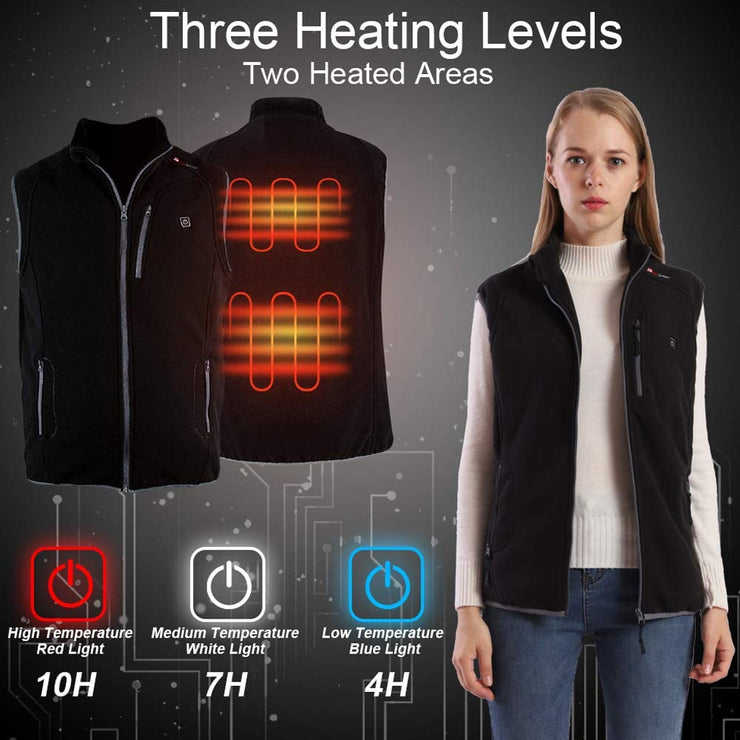 Stay Warm in Style with the Prosmart Lightweight Heated Vest - Polar Fleece Comfort and USB Rechargeable Power