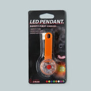Illuminate Your Dog's Safety with Our Waterproof USB Rechargeable LED Flashing Light Pendant - Perfect for Night Walks and Outdoor Adventures!