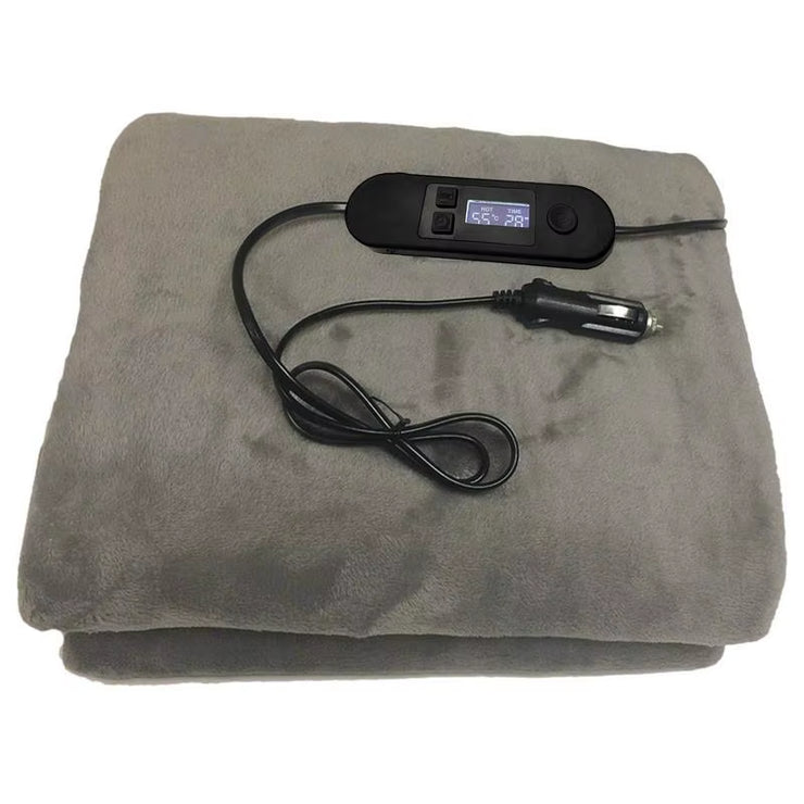 Stay Cozy on the Road: 12V Electric Heated Car Blanket with Smart Temperature Control