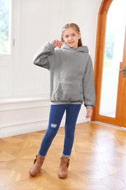Cozy and Stylish Sherpa Hoodies for Boys and Girls - Perfect Fleece Pullover Outfits for Kids