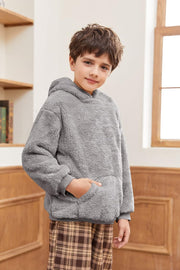 Cozy and Stylish Sherpa Hoodies for Boys and Girls - Perfect Fleece Pullover Outfits for Kids
